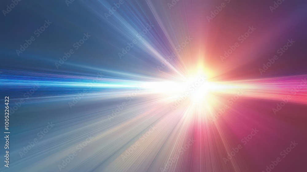 Abstract Light Burst Background with Blurry Lines and Bright Glowing Center. Abstract Light Burst Background with Blurry Lines and Bright Glowing Center.