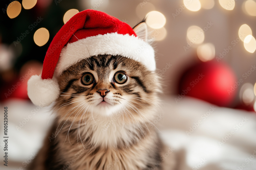 cat in santa hat cat in santa hat