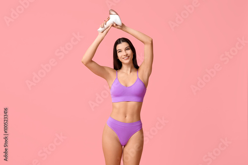 Beautiful young happy woman...