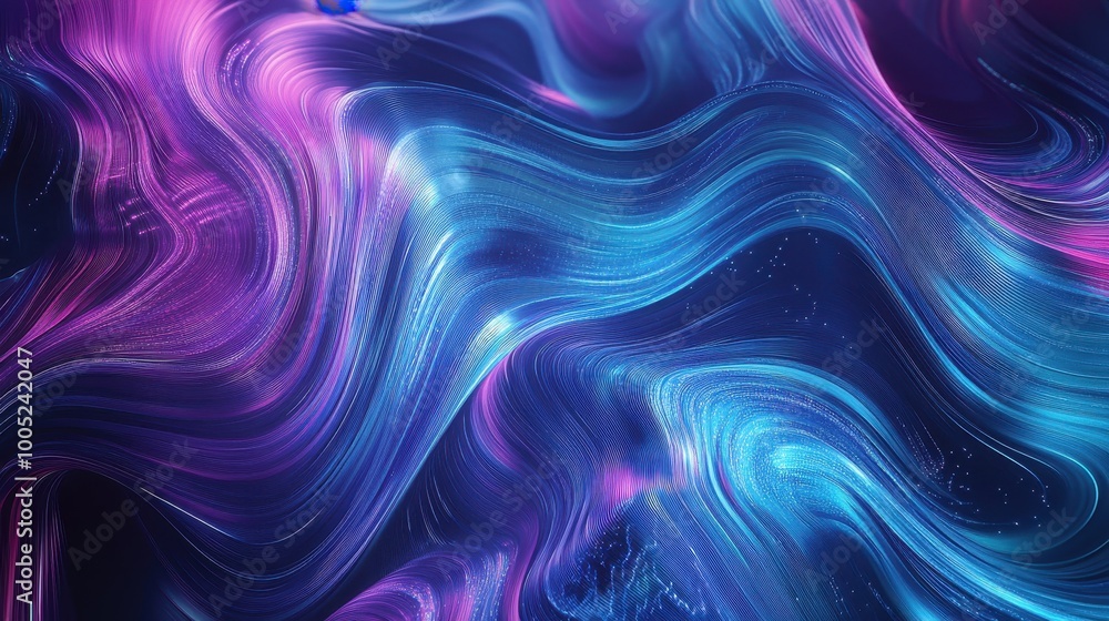 Abstract Blue and Purple Swirling Lines Background with Sparkles for Design - High Resolution Digital Art Abstract Blue and Purple Swirling Lines Background with Sparkles for Design - High Resolution Digital Art
