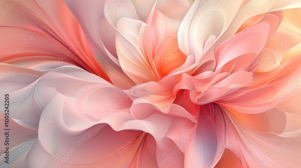Abstract Pink and Orange Flower Petal Design Background. Abstract Pink and Orange Flower Petal Design Background.