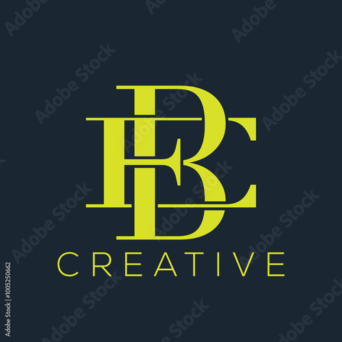 Luxury EB monogram logo for fashion brand, EB luxury logo design idea. EB Text design collections. photo