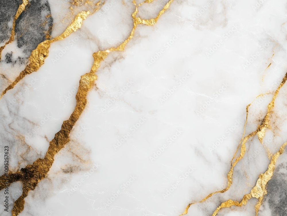 White Marble Texture With Golden Veins Background - Luxury Abstract Design. White Marble Texture With Golden Veins Background - Luxury Abstract Design.