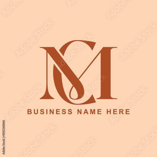 MC monogram text initials logo templates. MC logo design ideas, MC text designs, MC text logo collections.