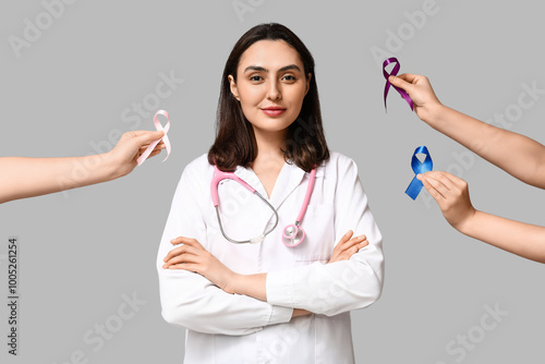 Female doctor with stethosc...