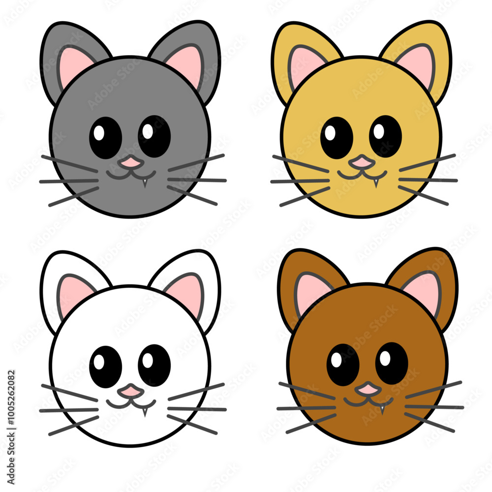 Fototapeta premium set of cats