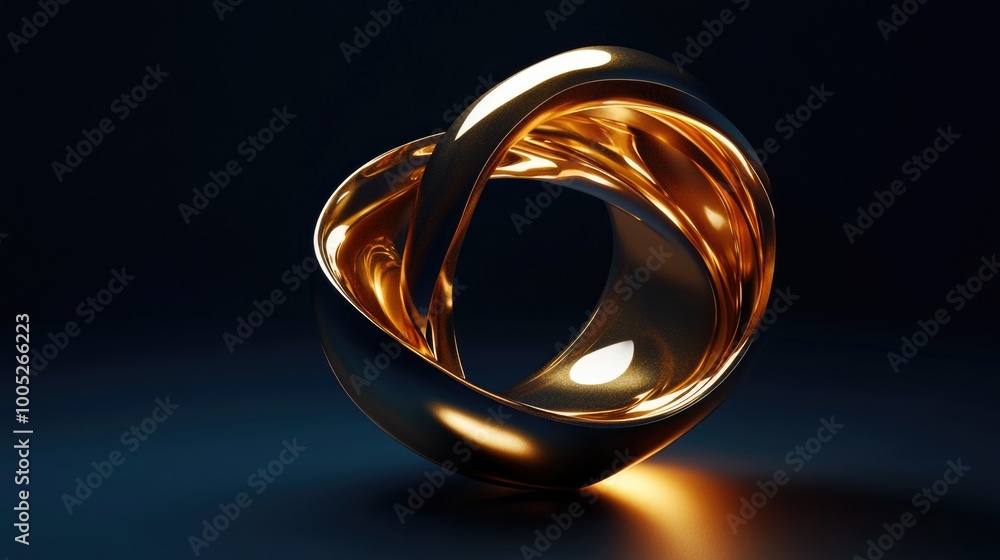 Golden Sculpture: A Symphony of Form and Function Golden Sculpture: A Symphony of Form and Function