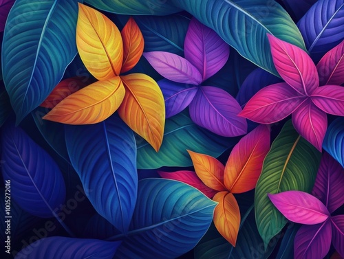 Wallpaper Mural Vivid Flower Bouquet Torontodigital.ca