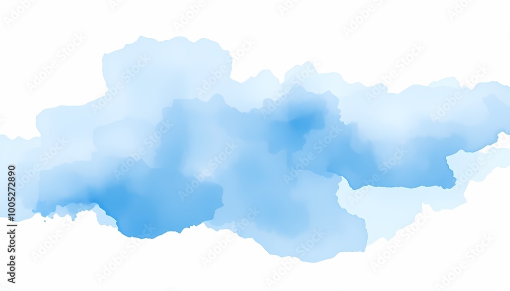 Ethereal Blue Watercolor Splash with Soft Transitions and Serene Dreamlike Brushstrokes Ethereal Blue Watercolor Splash with Soft Transitions and Serene Dreamlike Brushstrokes