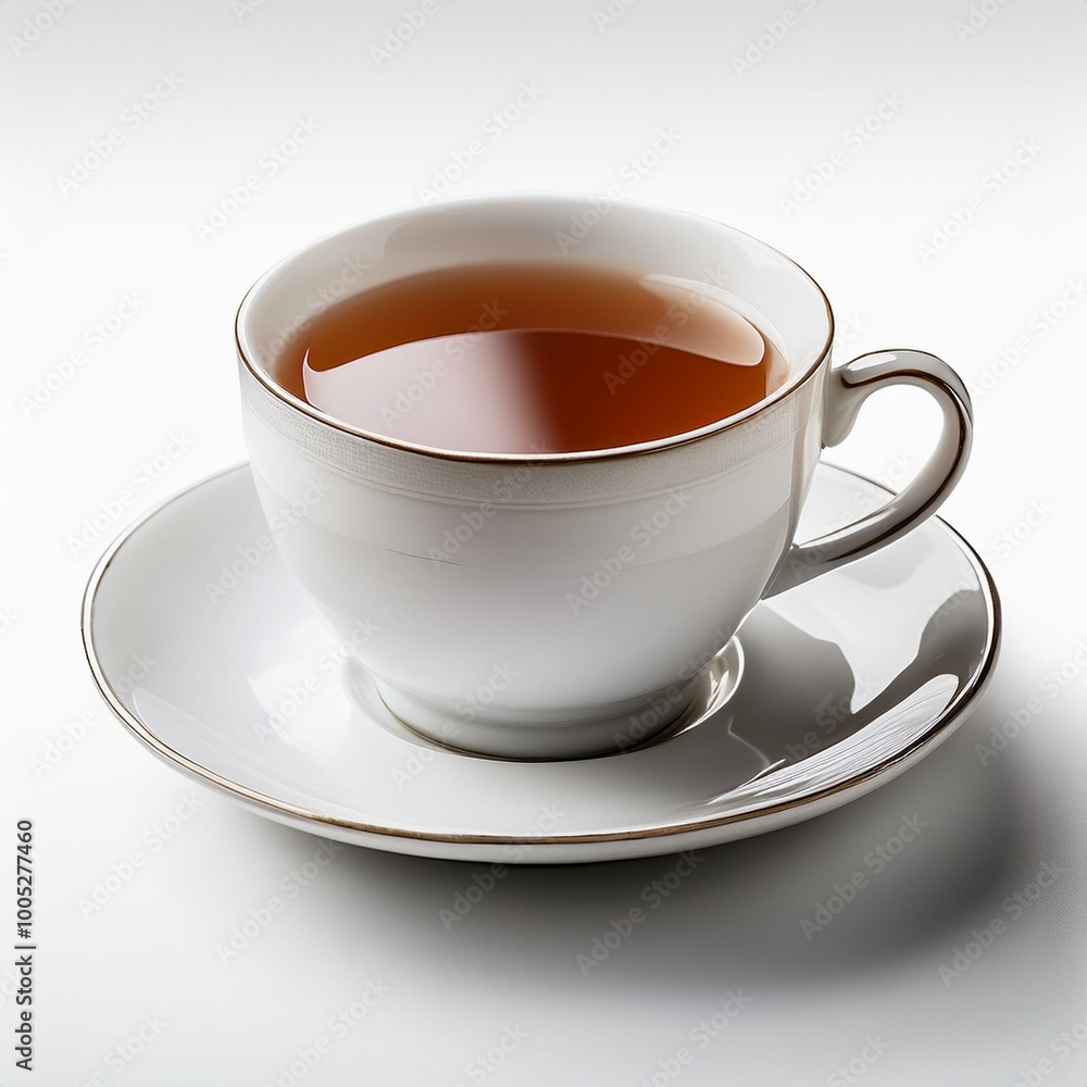 紅茶が入った白いマグカップのイラスト素材 紅茶が入った白いマグカップのイラスト素材