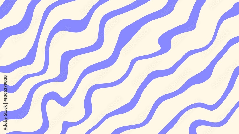 Abstract pattern with purple curved lines on a beige background Abstract pattern with purple curved lines on a beige background