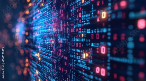 Wallpaper Mural Digital code data, circuit board and cybersecurity. Ai cyberspace, programming and information technology of the future Torontodigital.ca