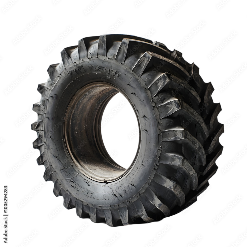 Tire with Deep Treads Lying Flat Tire with Deep Treads Lying Flat