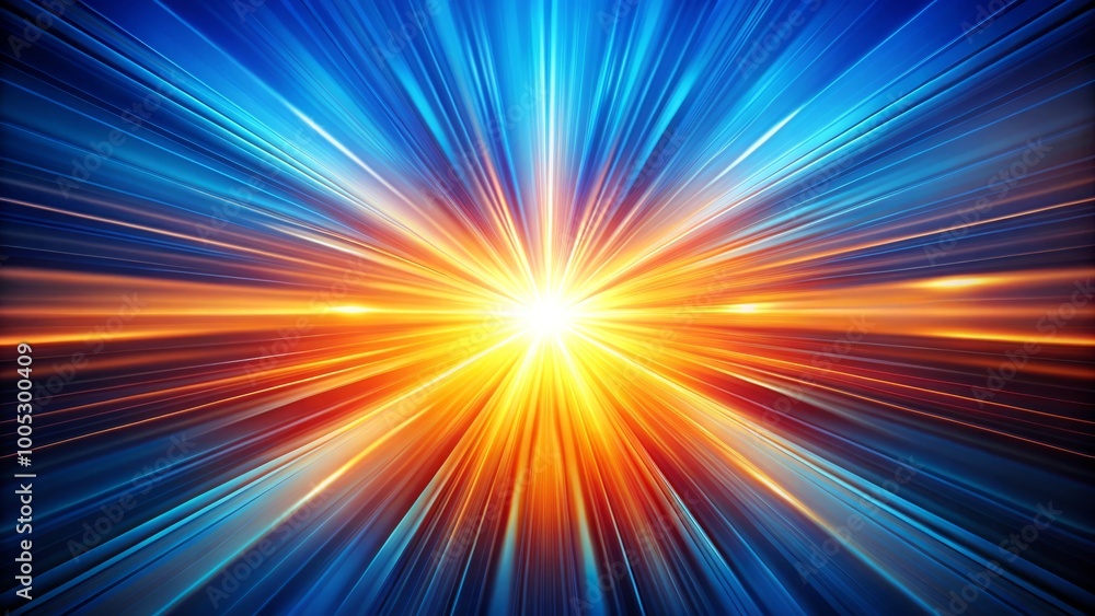 Obraz premium A striking fusion of orange and blue creates a beautiful abstract background, perfect for elevating creative design