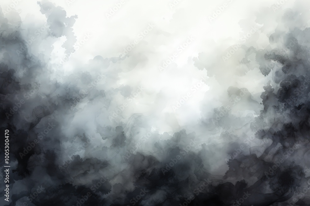 Abstract Watercolor Cloud Sky Painting Abstract Watercolor Cloud Sky Painting