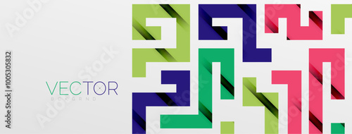 Color bend lines with shadow texture effect. Vector Illustration For Wallpaper, Banner, Background, Card, Book Illustration, landing page