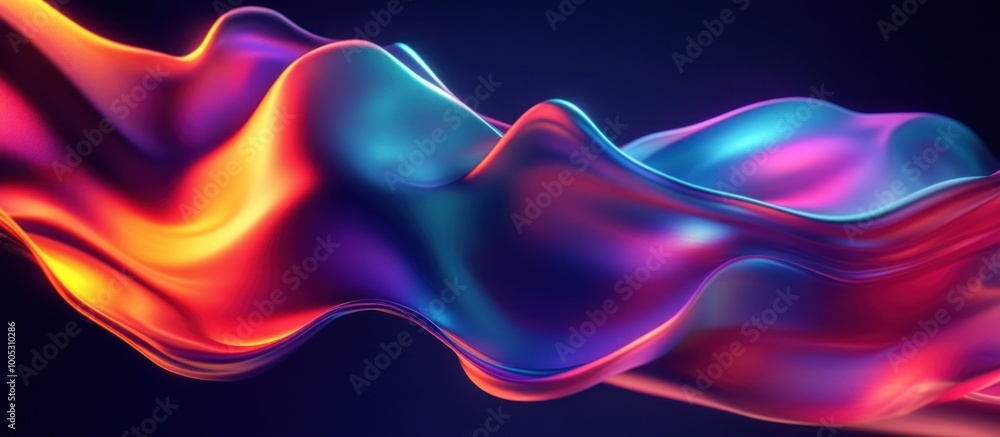 Abstract Liquid Neon Wave Abstract Liquid Neon Wave