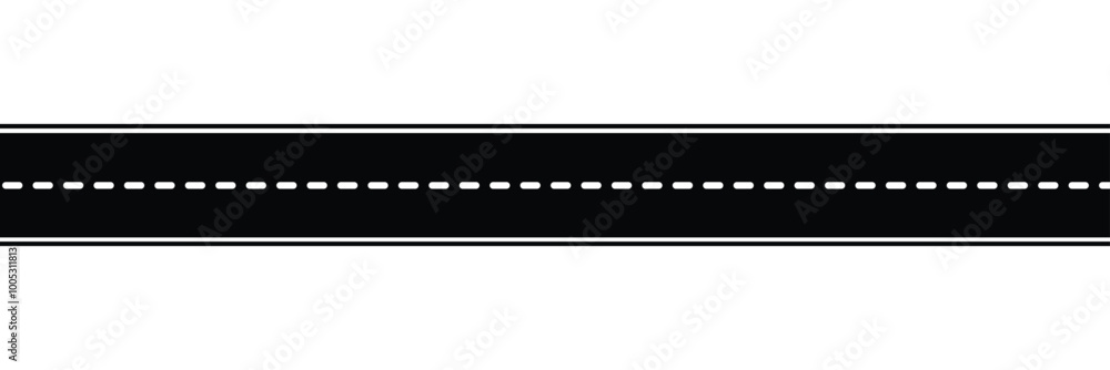 Road vector illustration isolated on white background. Road vector illustration isolated on white background.