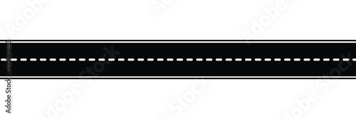 Road vector illustration isolated on white background.