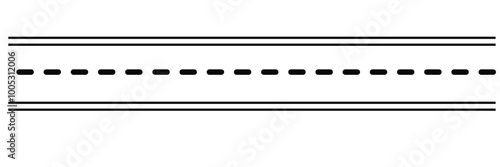 Road vector illustration isolated on white background.