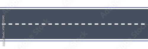 Road vector illustration isolated on white background.
