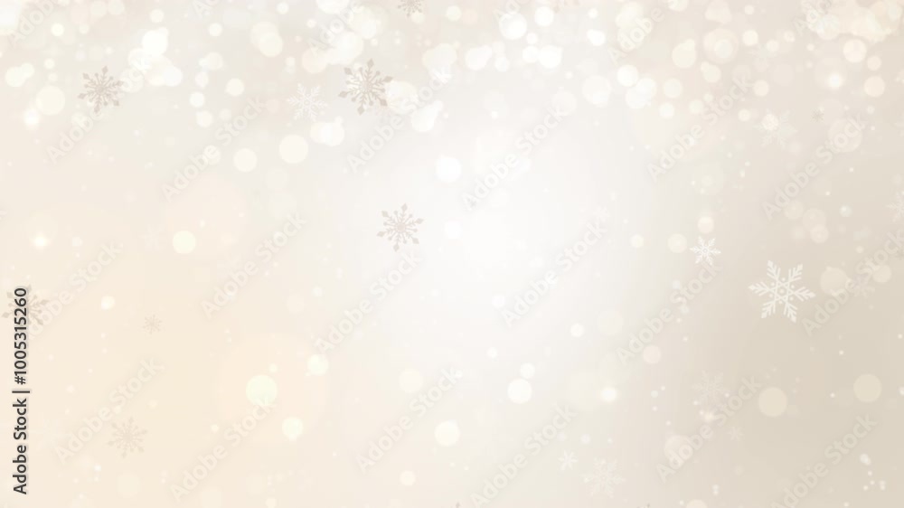 shine snowflakes.Abstract gold Christmas background.Loop video.(127) shine snowflakes.Abstract gold Christmas background.Loop video.(127)