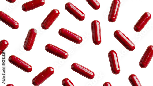 pills on a transparent background