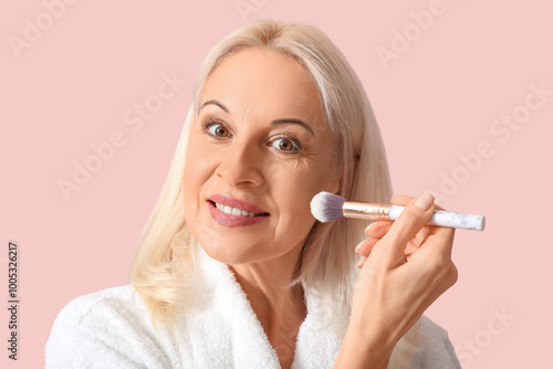 Beautiful mature woman with...