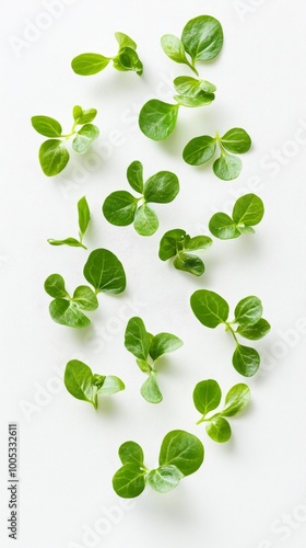 Fresh Green Leaves in Motion – Generative AI