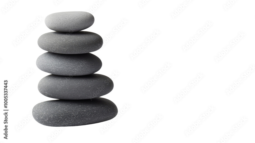 stones balanced in a zen formation on a transparent background stones balanced in a zen formation on a transparent background