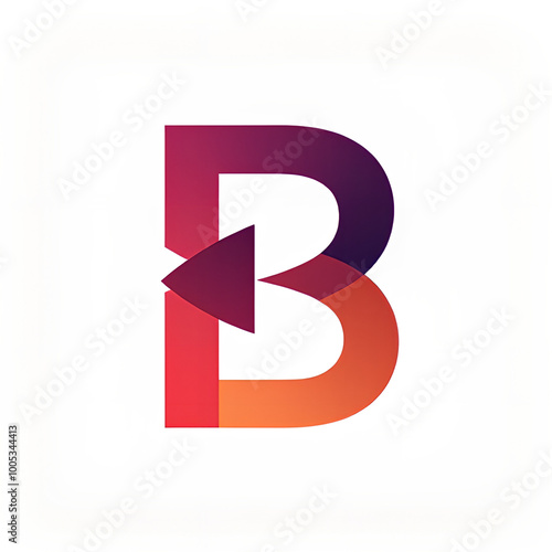 Free Download modern logo embodies the shape of the capital letter B - GFXLoad