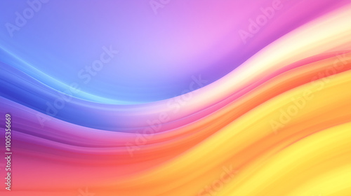 A vibrant and dynamic image featuring abstract, colorful waves flowing across the screen.