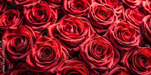 Fototapeta Naklejka Na Ścianę i Meble -  red roses close-up background