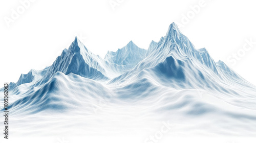 Wallpaper Mural snowy mountain on transparent background Torontodigital.ca