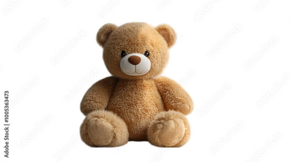 A brown teddy bear sits against a solid black background, showcasing its soft fur and charming expression. A brown teddy bear sits against a solid black background, showcasing its soft fur and charming expression.