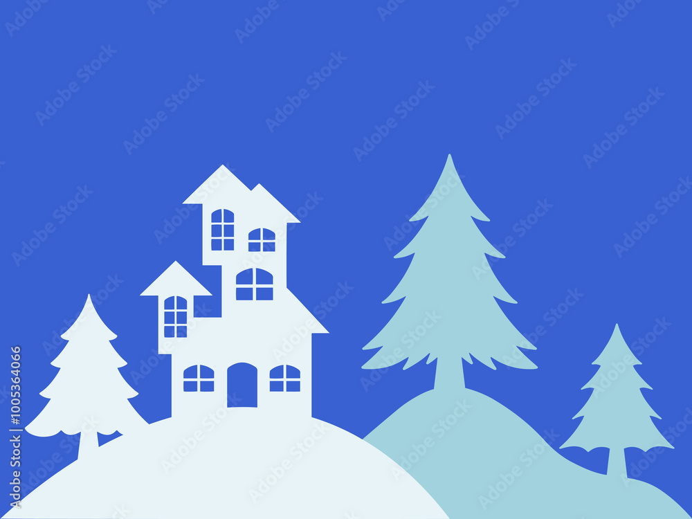 Naklejka premium Christmas Day Decoration Background illustration