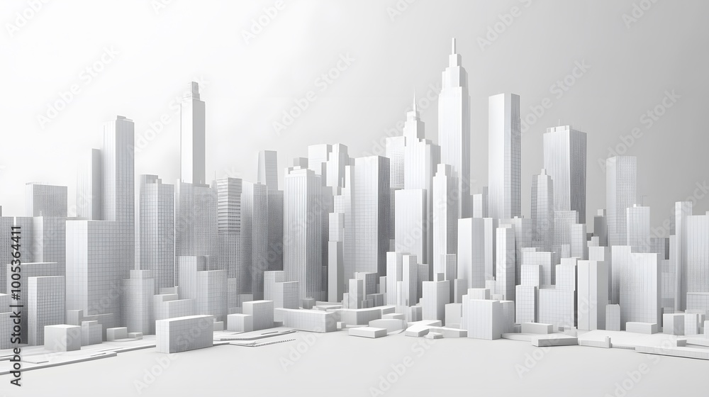 low poly modern wireframe city 3d rendering. low poly modern wireframe city 3d rendering.