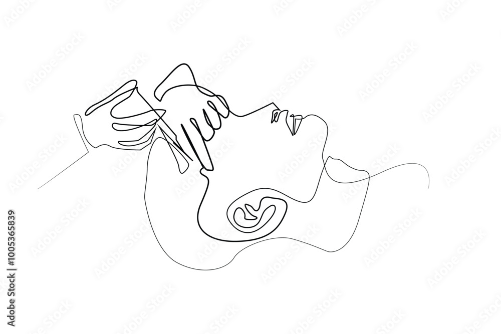 one continuous line drawing of men's facial care. one line drawing of men's skin care clinic.single line of men's facial serum.isolated white background one continuous line drawing of men's facial care. one line drawing of men's skin care clinic.single line of men's facial serum.isolated white background
