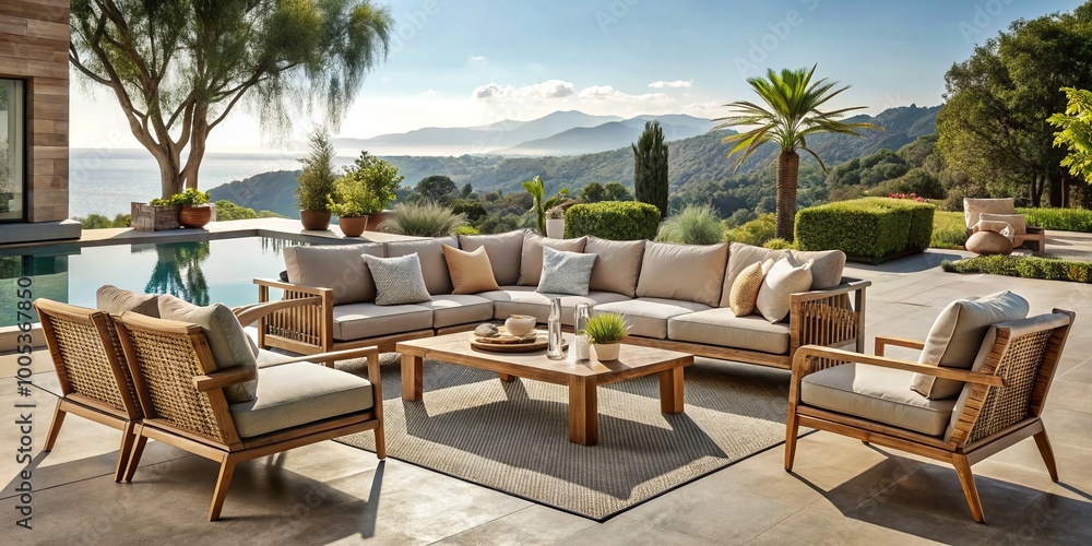 Obraz premium Uncover the top 10 luxury outdoor furniture brands for creating stylish, comfortable outdoor spaces that enhance your