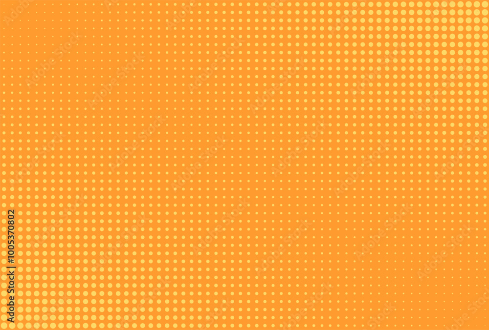 Orange and Yellow Halftone Dots Background. Abstract Textured Backdrop. Round Bits Border. Orange and Yellow Halftone Dots Background. Abstract Textured Backdrop. Round Bits Border.