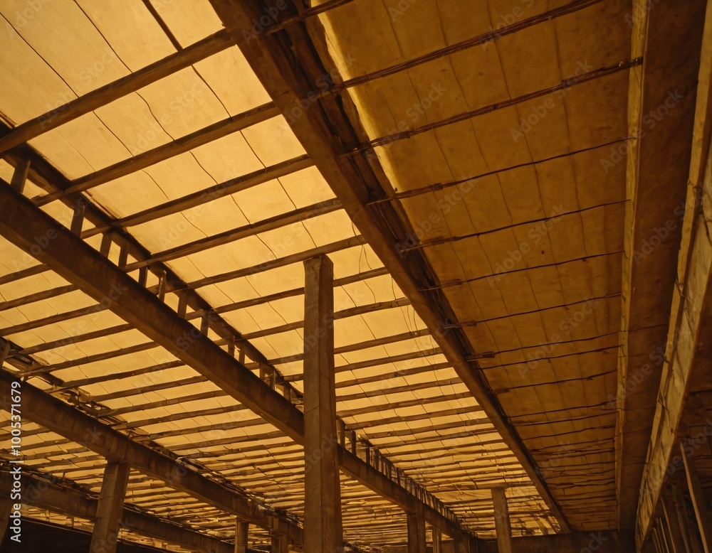 Formwork supports the second floor of a monolithic building. Reinforcement of walls and ceiling. Monolithic work during the construction of a building close-up. Ai generated image Formwork supports the second floor of a monolithic building. Reinforcement of walls and ceiling. Monolithic work during the construction of a building close-up. Ai generated image