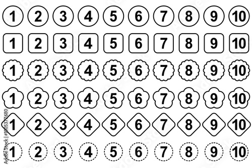 シンプルで使いやすい矢印のセット