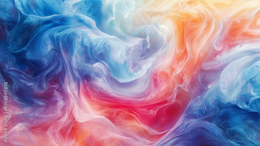 Abstract colorful swirling pattern with vibrant Abstract colorful swirling pattern with vibrant