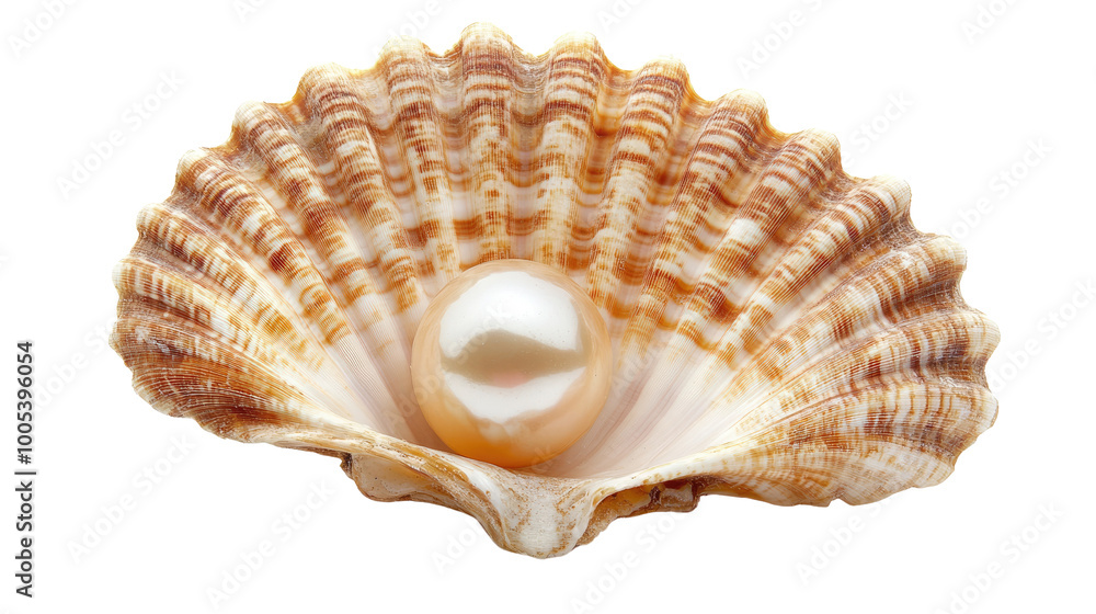 Obraz premium pearl shell on transparent background