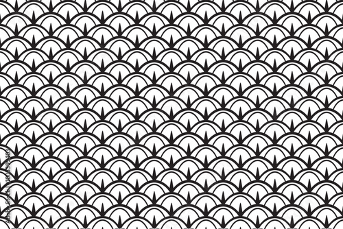 black and white pineapple pattern logo vector illustration