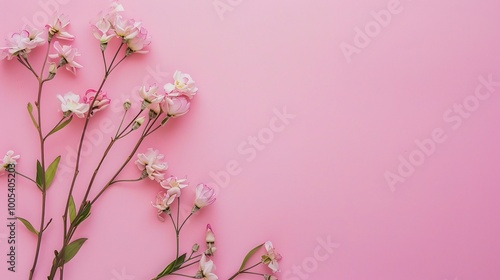 Delightful Small Fresh Pink Background: A Charming and Sweet Vision. Admire the Softness and Elegance