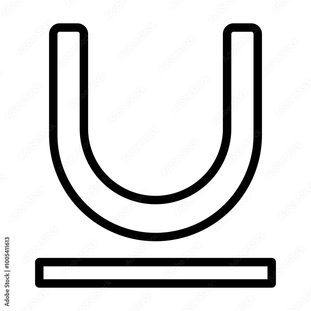 Underline Vector Line Icon Design Underline Vector Line Icon Design