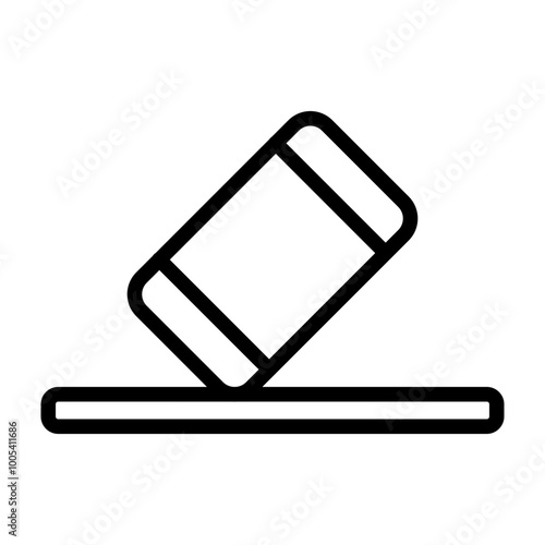 Erase Vector Line Icon Design