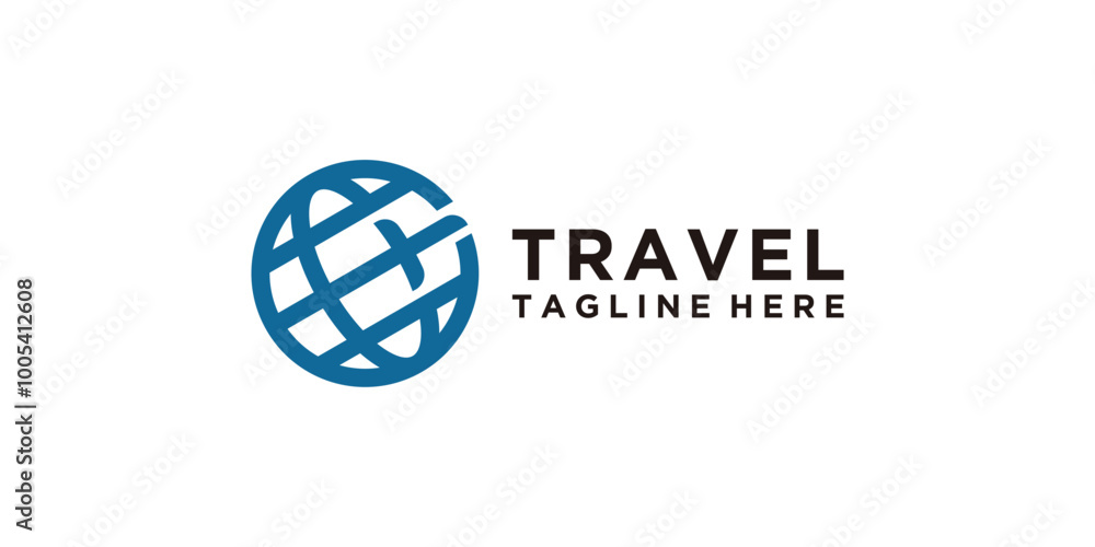 travel logo design, combination of earth and plane, trip, adventure, logo design vector, icon, symbol, idea, creative. travel logo design, combination of earth and plane, trip, adventure, logo design vector, icon, symbol, idea, creative.
