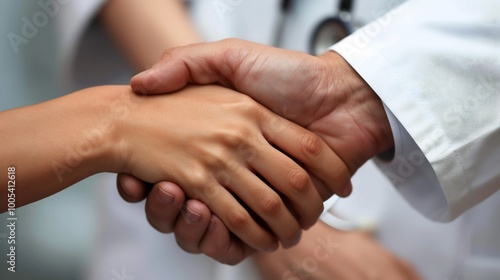 Doctor and Patient Shaking Hands